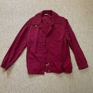 MaxMara Zip-Front Nylon Jacket Size US 6